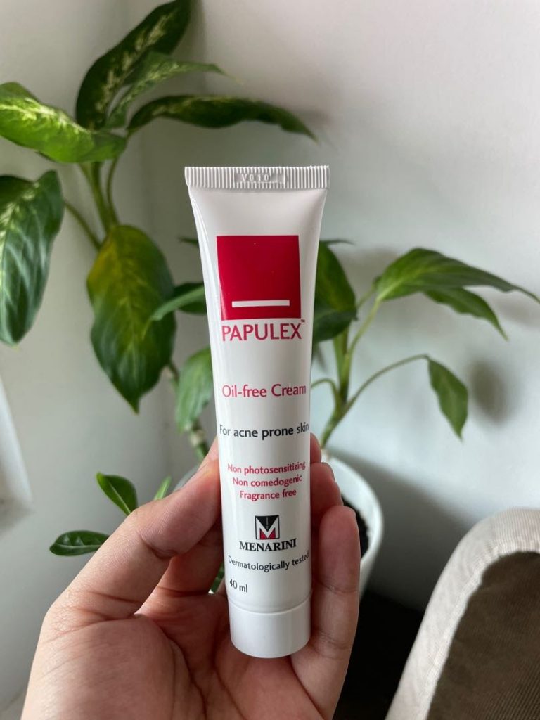 Review kem trị mụn cho nam papulex oil free cream