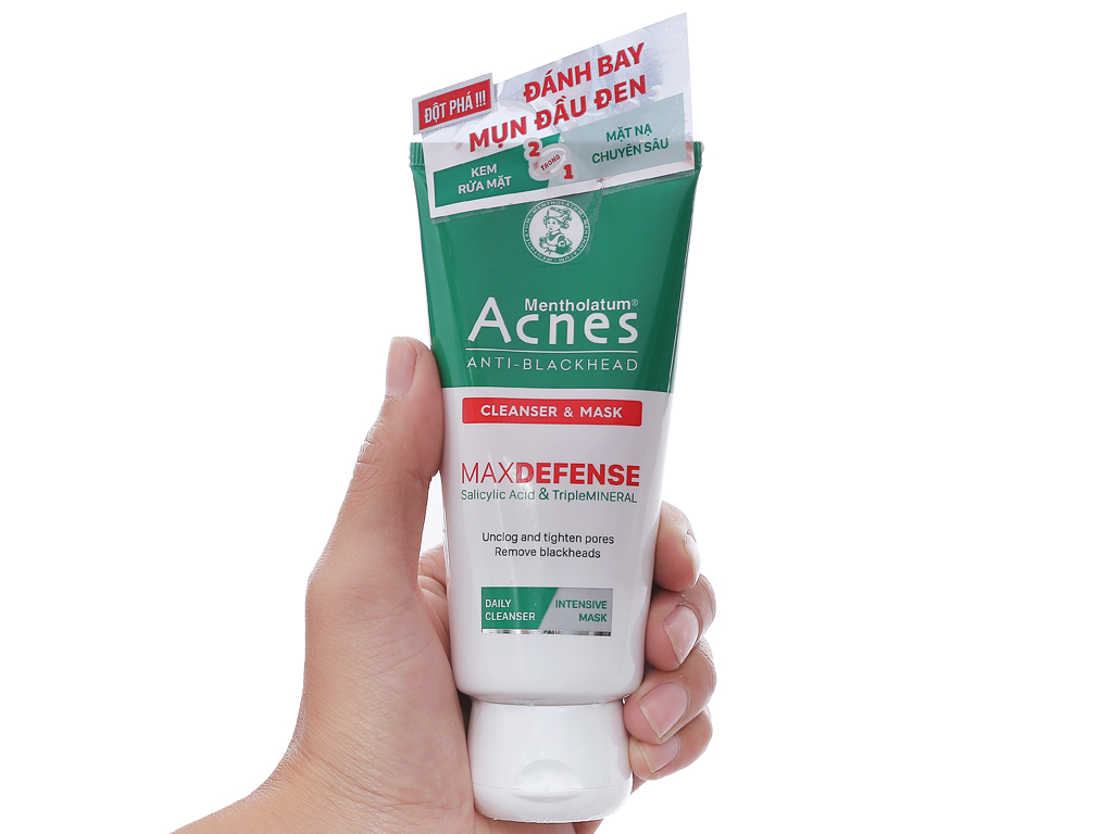 Review sữa rửa mặt trị mụn đầu đen acnes anti-blackhead cleanser