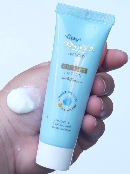 Review kem chống nắng toàn thân sunplay skin aqua uv body cooling lotion spf 50+ pa++++