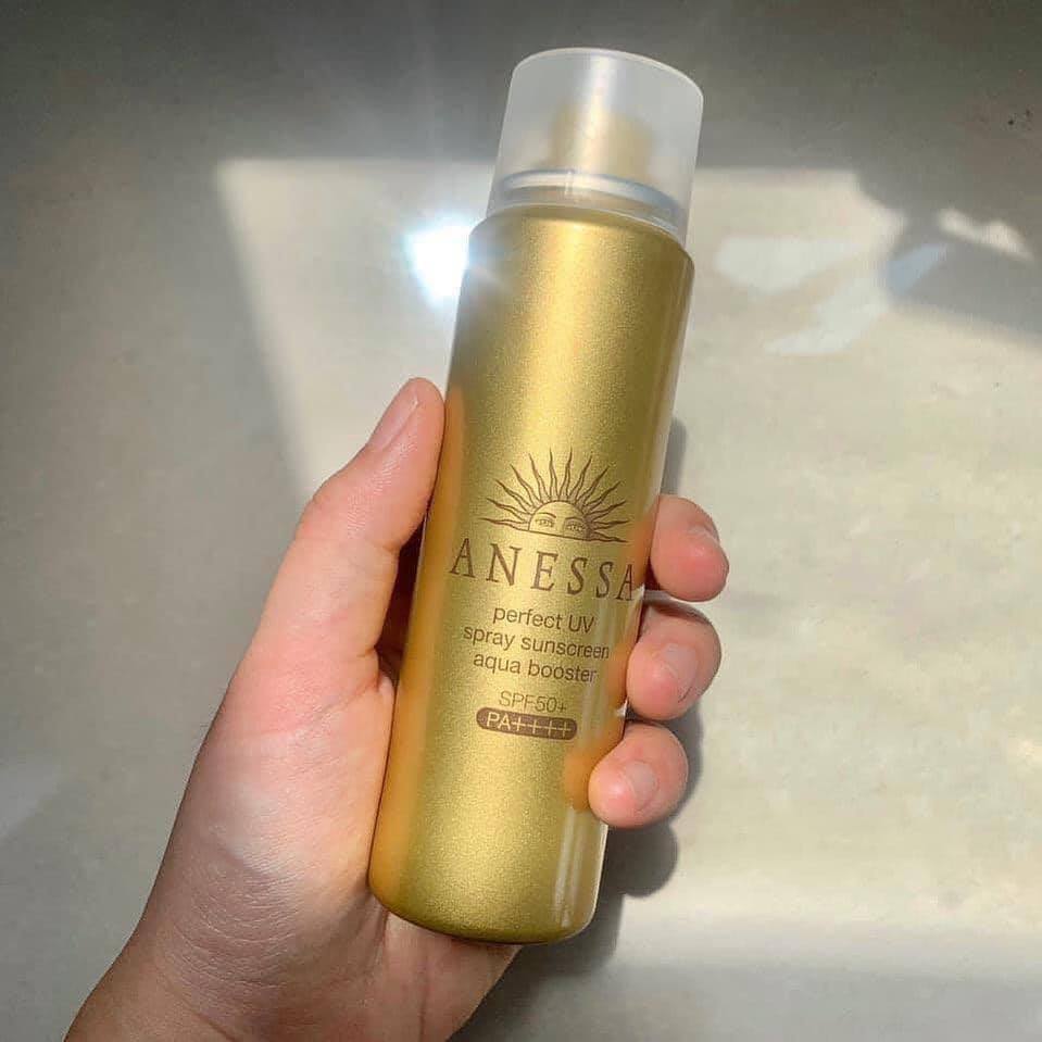 Review Kem chống nắng toàn thân dạng xịt Anessa Perfect UV Sunscreen Skincare Spray