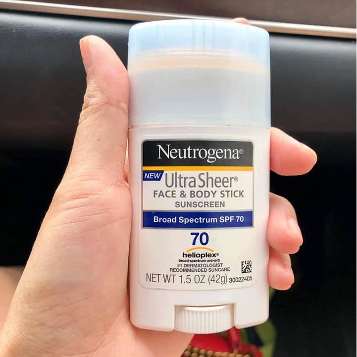 Review Sáp chống nắng Neutrogena Ultra Sheer Face and Body Stick SPF 70