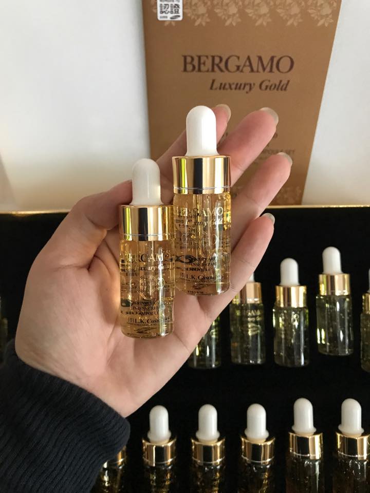 Review Serum dưỡng da hàn quốc Bergamo Luxury Gold Collagen Serum & Caviar