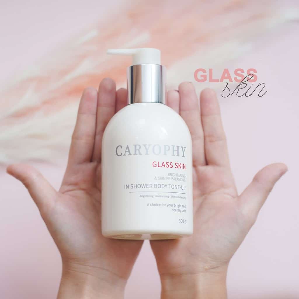 Review kem dưỡng ẩm hàn quốc caryophy glass skin in shower body tone up