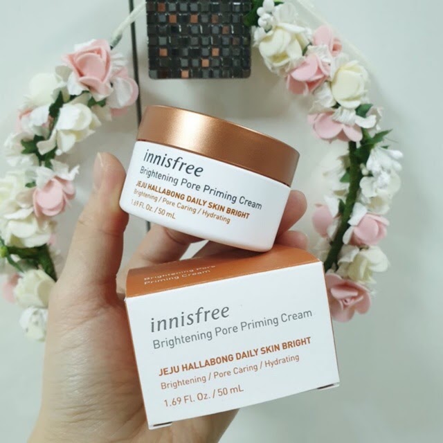 Review Kem dưỡng trắng da mặt 3in1 innisfree Brightening Pore Priming Cream