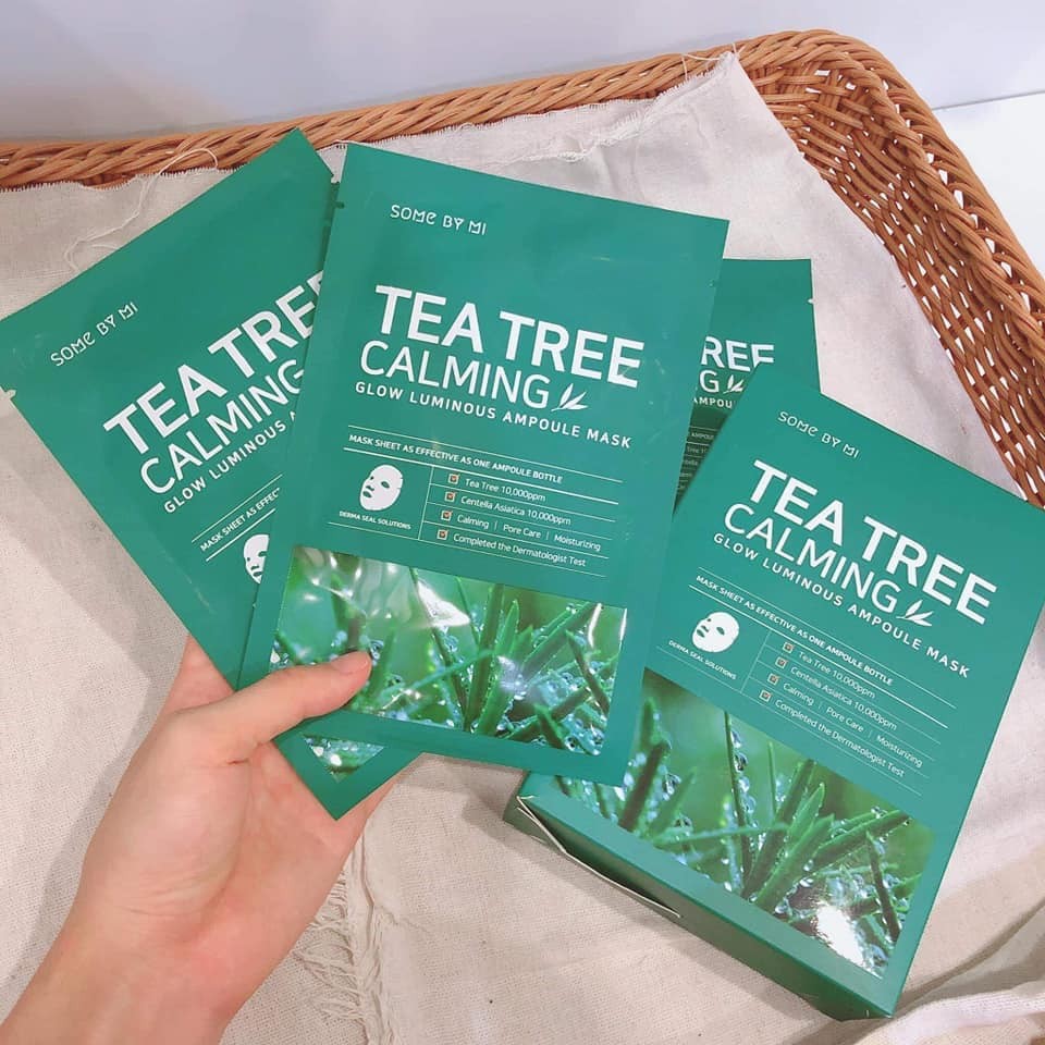 Review Mặt nạ giấy trị mụn Some By Mi Tea Tree Calming Sheet Mask