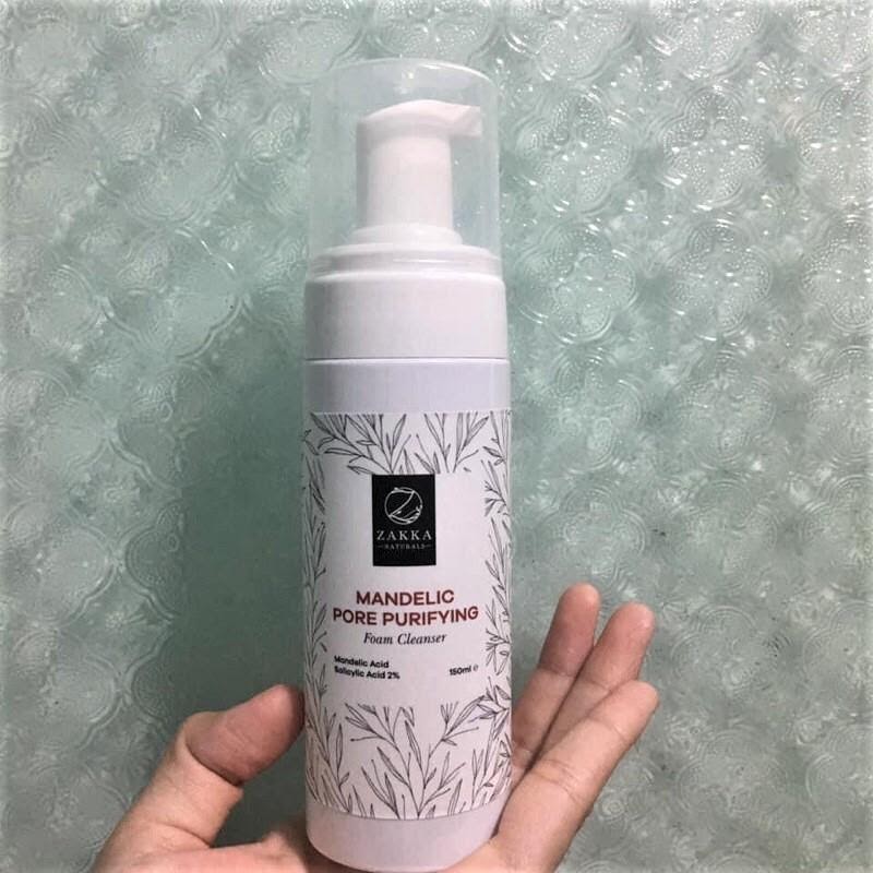 Review sữa rửa mặt việt nam mandelic pore purifying foam cleanser zakka naturals
