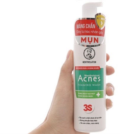 Review Sữa rửa mặt cho da hỗn hợp Acnes Foaming Wash