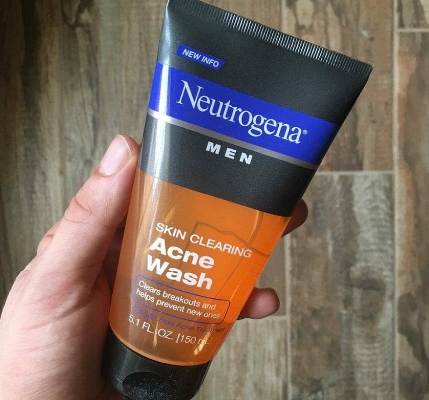 Review sữa rửa mặt cho nam neutrogena men skin clearing acne wash