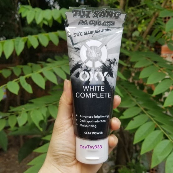 Review Sữa rửa mặt trắng da cho nam OXY White Complete