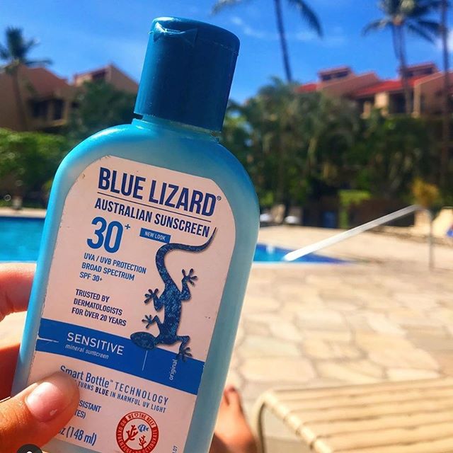 Review kem chống nắng cho bà bầu blue lizard australian sunscreen sensitive mineral spf 30+