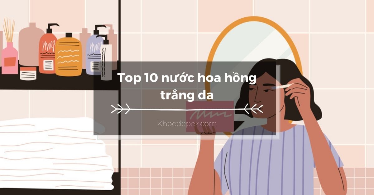 Top nước hoa hồng trắng da