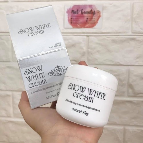 Review Kem dưỡng trắng da cho tuổi dậy thì Secret Key Snow White Cream