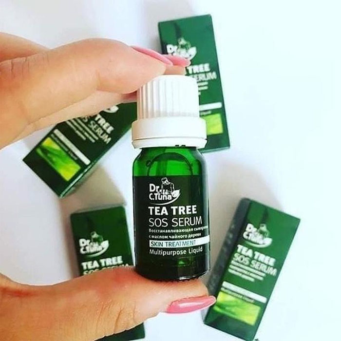 Review Serum cho da dầu mụn Tea Tree Sos Farmasi