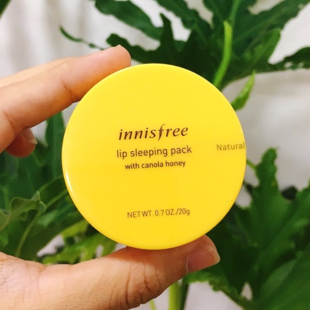 Review mặt nạ môi innisfree lip sleeping mask with canola oil