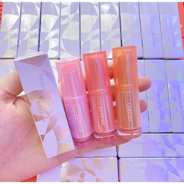Review Son dưỡng môi Laneige Stained Glow Lip Balm