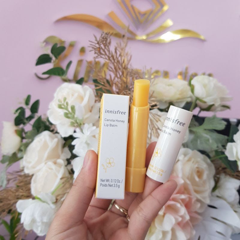 Review Son dưỡng môi sau xăm innisfree Canola Honey Lip Balm