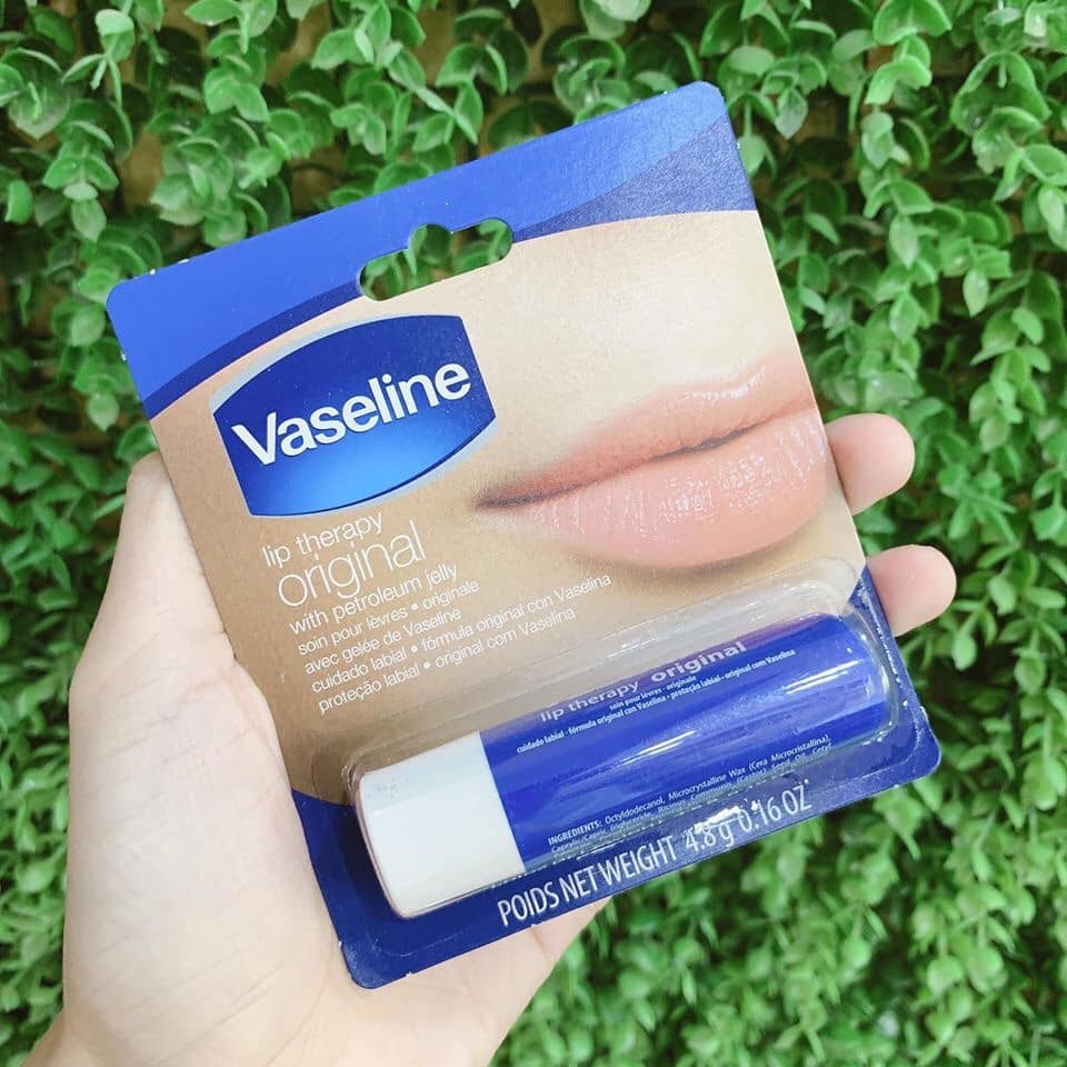 Review Son dưỡng môi cho bé Vaseline Lip Therapy Original