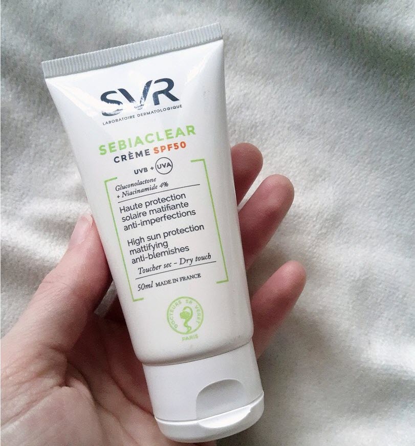 Review Kem chống nắng của Pháp SVR Sebiaclear Crème SPF50