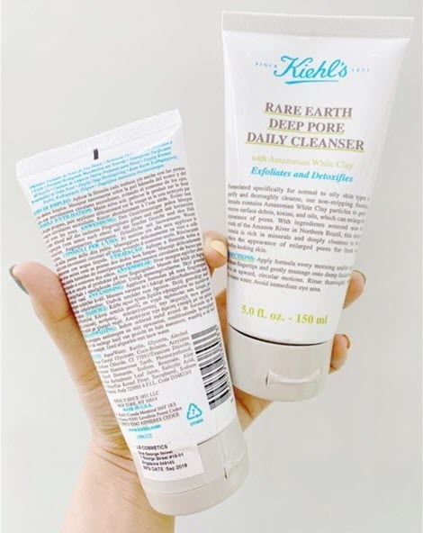 Review Sữa rửa mặt se khít lỗ chân lông Kiehl's Rare Earth Deep Pore Daily Cleanser